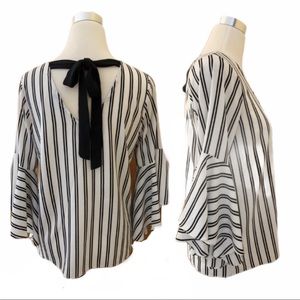 Green Envelope Top with Ties in Back